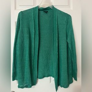 Talbots 1x Green Cardigan